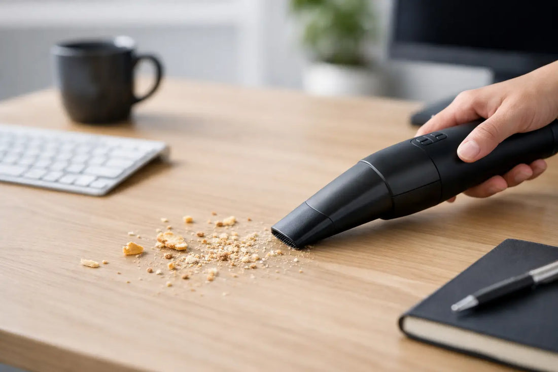 How to Clean Desk Crumbs Quickly