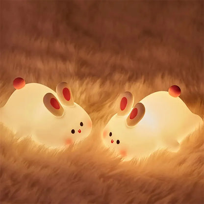 Soft-Touch Bunny LED Night Light